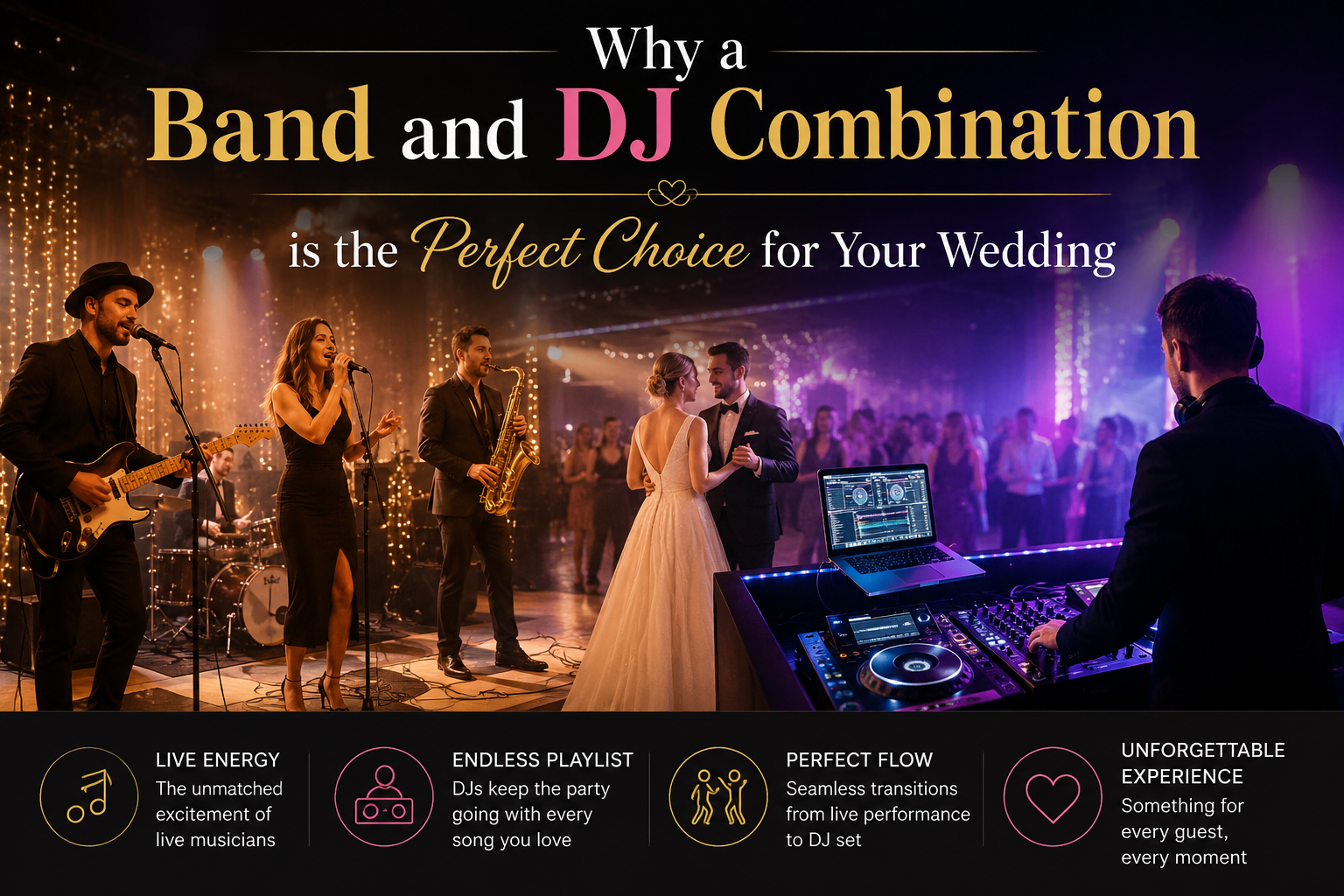 Why a Band and DJ Combination is the Perfect Choice for Your Wedding